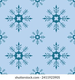 arctic shade seamless pattern with snowflakes.  design for background,carpet,wallpaper,clothing,wrapping,fabric,Vector illustration.