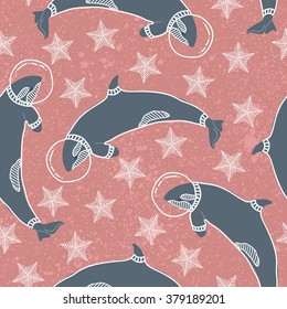 Arctic Space Pattern with Shark