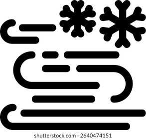 Arctic Winds Semi Solid Icon Design