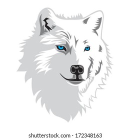 Arctic Wolf Head