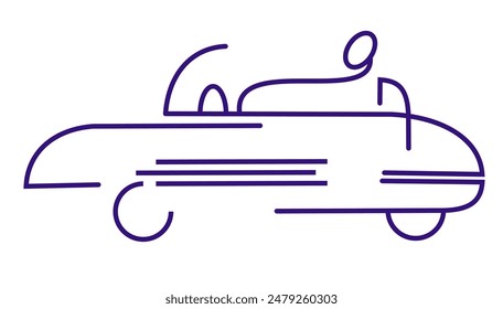 The Ardeco-style car icon logo
