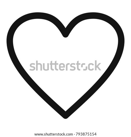 Ardent heart icon. Simple illustration of ardent heart vector icon for web.
