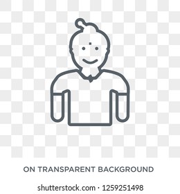 Ardhanareeswara icon. Trendy flat vector Ardhanareeswara icon on transparent background from india collection. High quality filled Ardhanareeswara symbol use for web and mobile