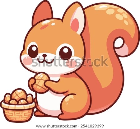 ardilla kawai vector squirrel infantil