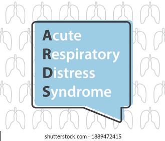 ARDS Acute Respiratory Distress Syndromen concept - vector illustration
