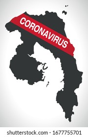 Ards and North Down NORTHERN IRELAND district map with Coronavirus warning