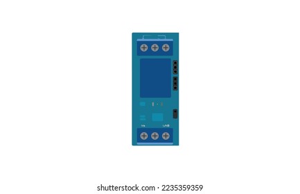 Arduino Nano board for the implementation of electronics and robotics projects. Isolated on white background.