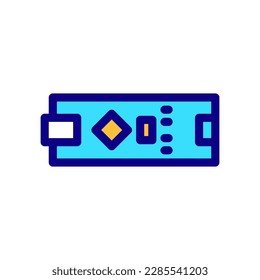 Arduino nano icon in filled color style