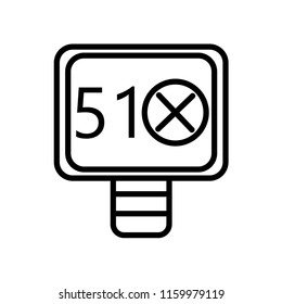 Area 51 icon vector isolated on white background, Area 51 transparent sign