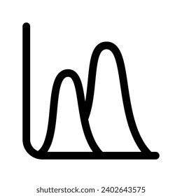 area chart icon, graph user interface icon, ui ux icon