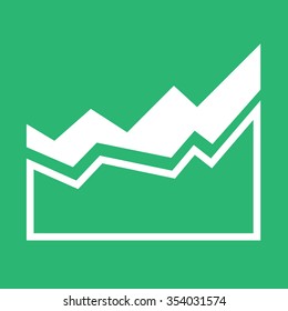 Area Chart icon Illustration Art