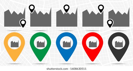 Area chart icon in location set. Simple glyph, flat illustration element of charts and diagrams theme icons