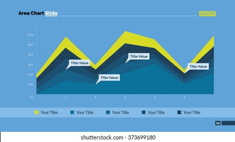 Area Chart Slide Template 1