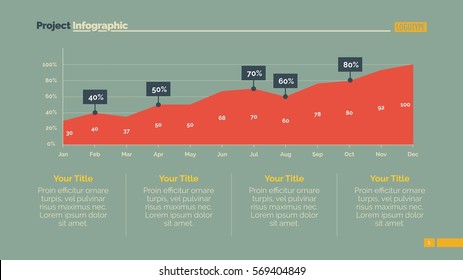 Area Chart Slide Template 2