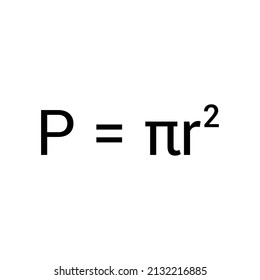 Area of a circle formula in mathematics
