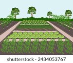 Area format of agricultural plots
