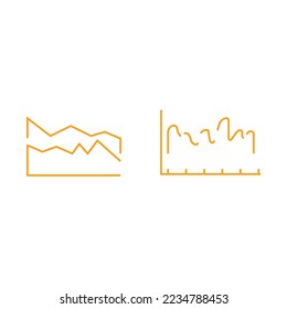 area graph vector icon data area presentation