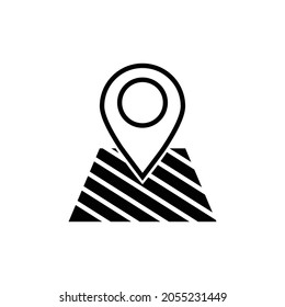 Area Icon. Choosen Place, Best Location Symbol  - Vector, Sign for Design, Presentation, Website or Apps Elements.