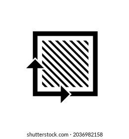 Area Icon. Territory Symbol  - Vector, Sign for Design, Presentation, Website or Apps Elements. 