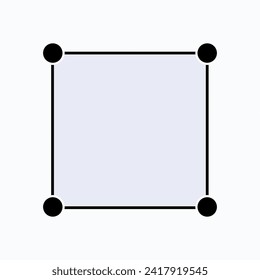 Area Icon. Territory Symbol - Vector.