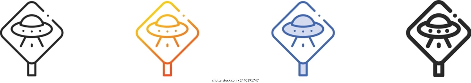 area icon.Thin Linear, Gradient, Blue Stroke and bold Style Design Isolated On White Background