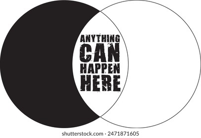 Area of intersection between two circles and text