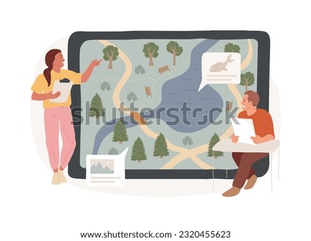 Area management isolated concept vector illustration. Land management, recreation area, national park, nature reserve protection, conservation plan, environmental coordination vector concept.