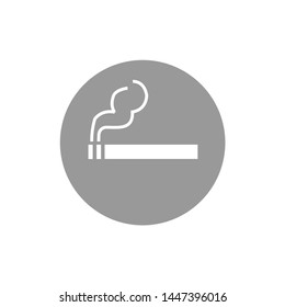  Area no smoking vector icon 