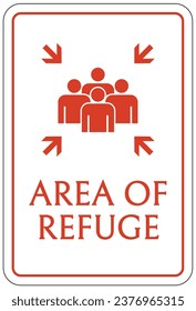 Zona de los signos y etiquetas de refugio