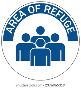 Area of refuge sign and labels