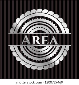 Area silvery shiny emblem