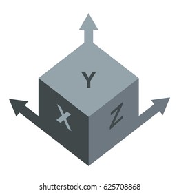 Area or size dimension icon flat isolated on white background vector illustration