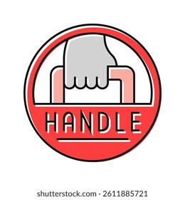 area square metre label product caution color icon vector. area square metre label product caution sign. isolated symbol illustration