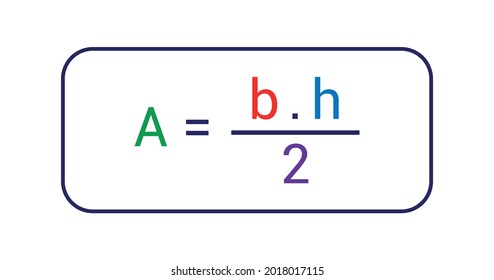 area of triangle. mathematic formula