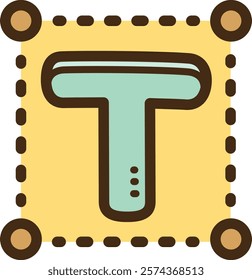 Area type tool vector doodle illustration and graphic