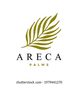 areca palm logo vector icon illustration