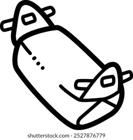 Icono e ilustración de Vector doodle de arem-arem