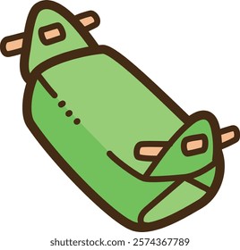 Arem-arem vector doodle illustration and graphic