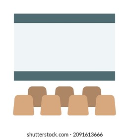 Arena, auditorium Color Isolated Vector Icon which can easily modify
or edit
