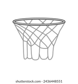arena basketball hoop cartoon. net play, sport ring, rim goal arena basketball hoop sign. isolated symbol vector illustration