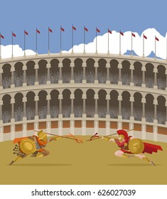 Arena Coliseum Gladiators Clash