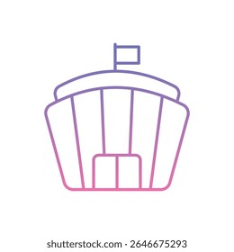Ilustração do estoque do vetor do ícone da arena