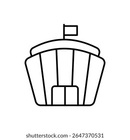 Ilustração do estoque do vetor do ícone da arena