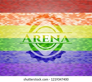 Arena lgbt colors emblem 