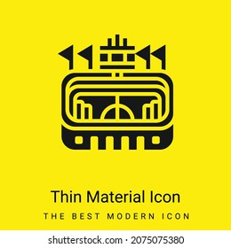 Arena minimal bright yellow material icon