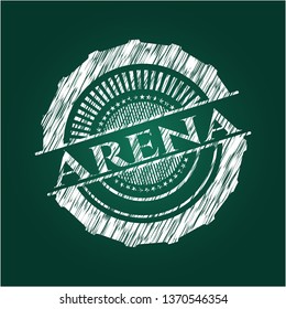 Arena on chalkboard