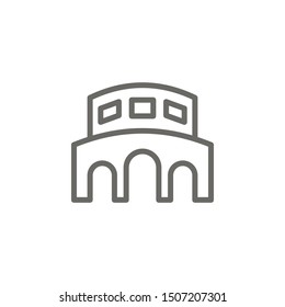 Arena, theater icon. Element of theater icon. Thin line icon