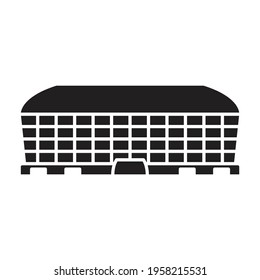 Arena vector black icon. Vector illustration stadium on white background. Isolated black illustration icon of arena and stadium.