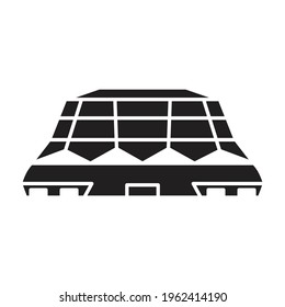 Arena vector black icon. Vector illustration stadium on white background. Isolated black illustration icon of arena and stadium.