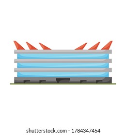 Icono vector de arena.Icono vector de dibujos animados aislado en arena de fondo blanco.